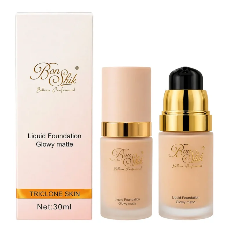 BASE LIQUIDA GLOWY MATTE 30ML BONSHIK