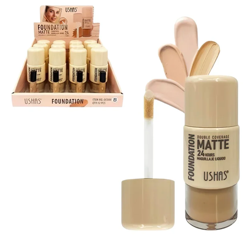 BASE LIQUIDA DOUBLE COVERAGE MATTE 24HOURS USHAS